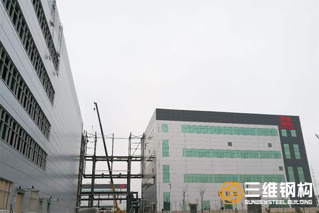 瑞陽(yáng)制藥原料藥高架立體庫(kù)及連廊工程案例圖3