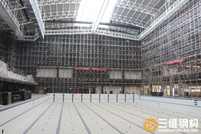 滕州全民健身游泳館鋼結(jié)構(gòu)工程項目內(nèi)部結(jié)構(gòu)圖